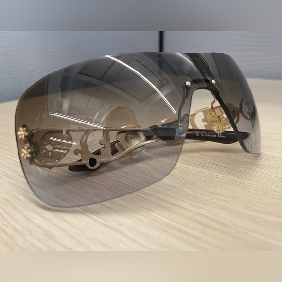 DIOR SPUNS RIMLESS SUNGLASSES - GRADIENT BLACK - AUTHENTIC MADE IN ITALY - Picture 2 of 6